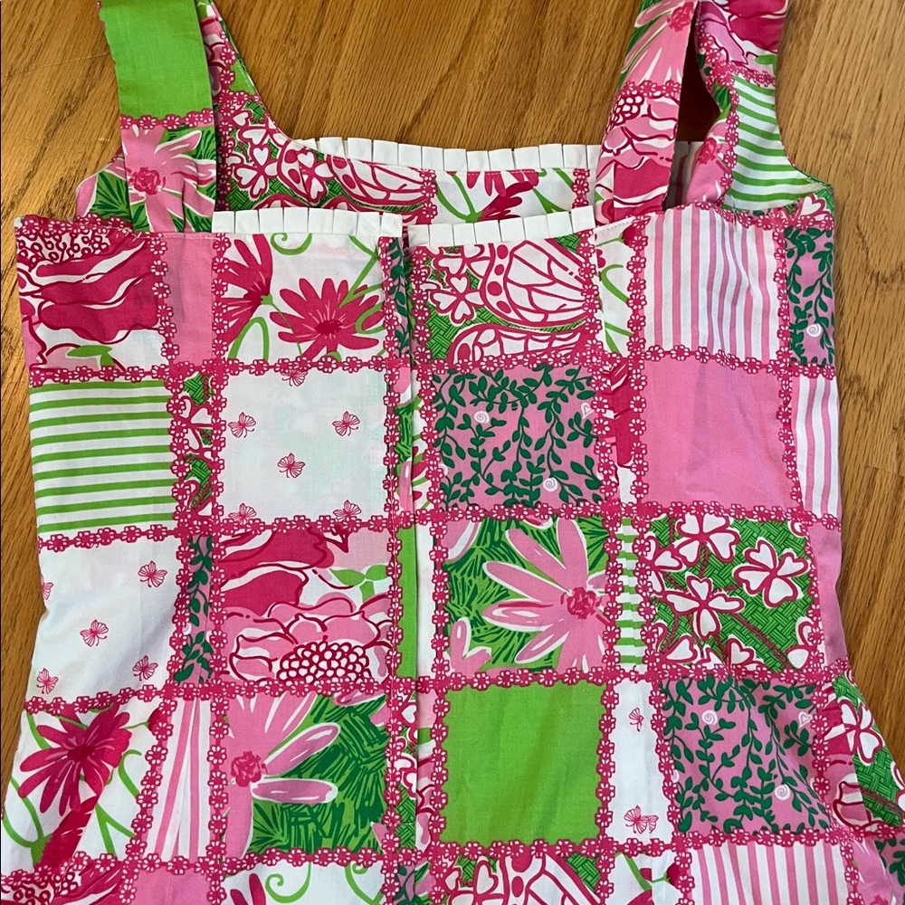 Lilly Pulitzer Brycer Printed Ruffle Dress multi patchtastic size 6/8 - Picture 8 of 9